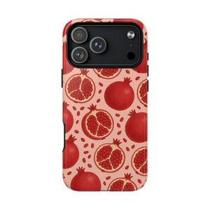 Pomegranate Fruit Tough iPhone Case | MagSafe Compatible - Shamo's