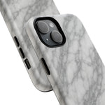 Silver Mist Marble iPhone Case with MagSafe - Shamo's