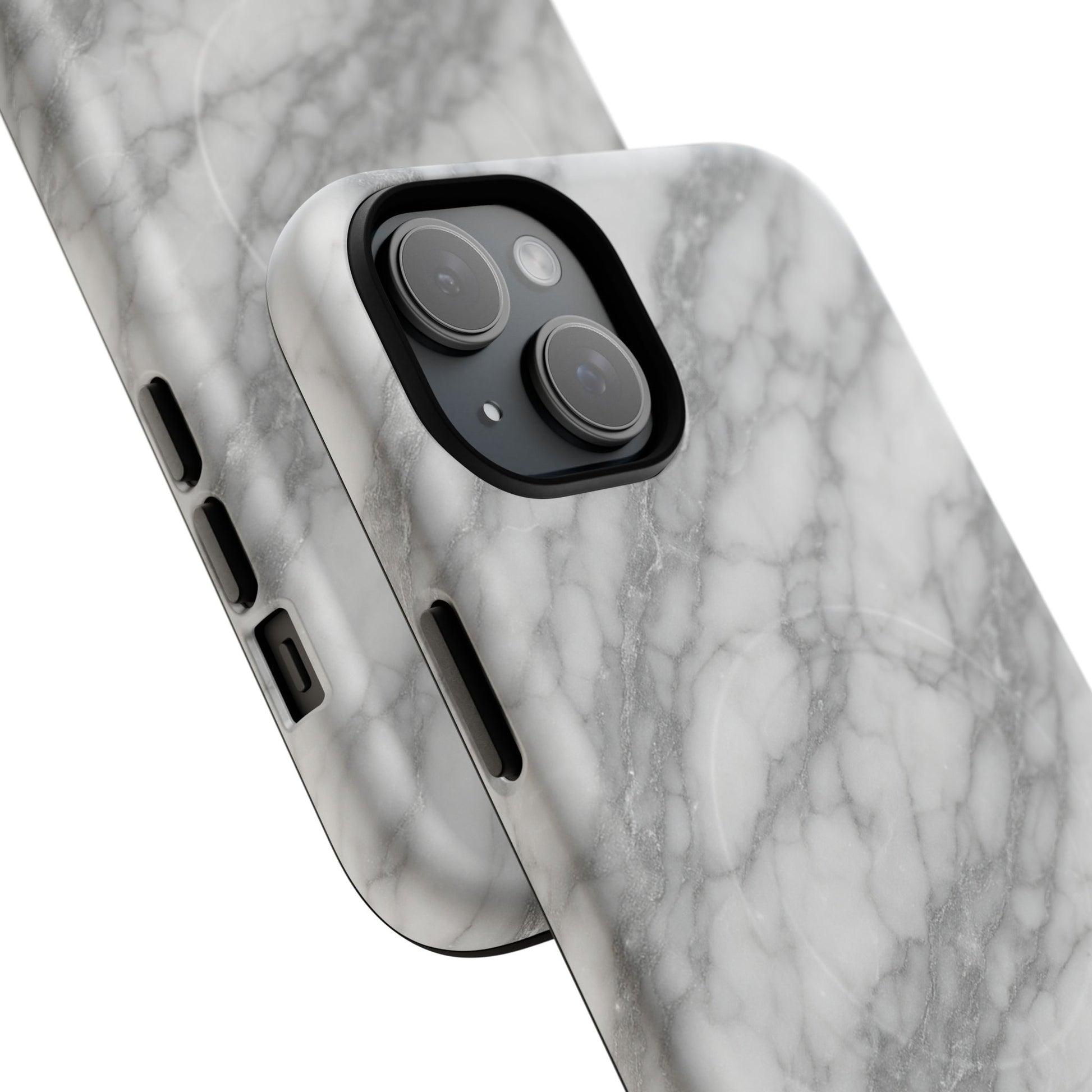 Silver Mist Marble iPhone Case with MagSafe - Shamo's