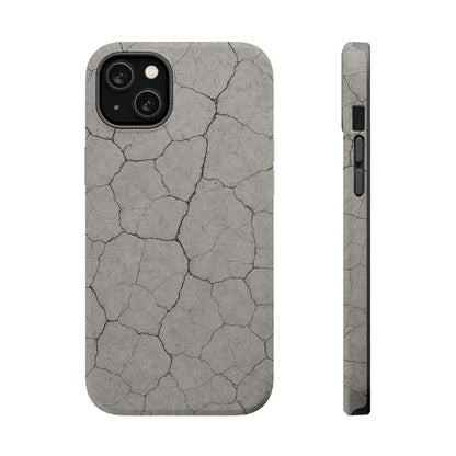 Cracked Concrete Texture iPhone Case with MagSafe compatibility  Shamo's iPhone 14 Plus / Matte