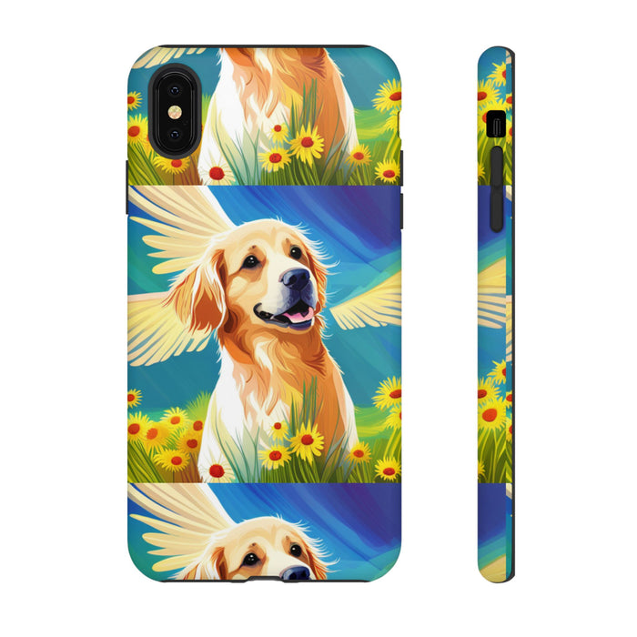 Tough Cases Golden Retriever with Wings Phone case