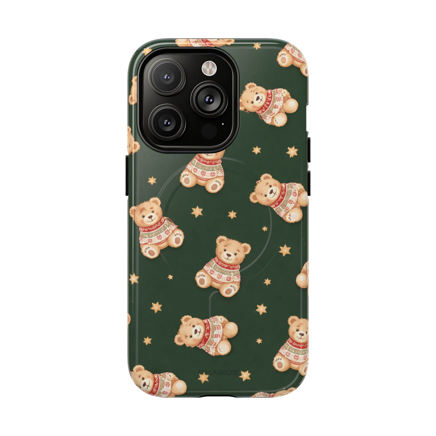 Funda para iPhone con diseño de osito de peluche y corazón (con MagSafe)