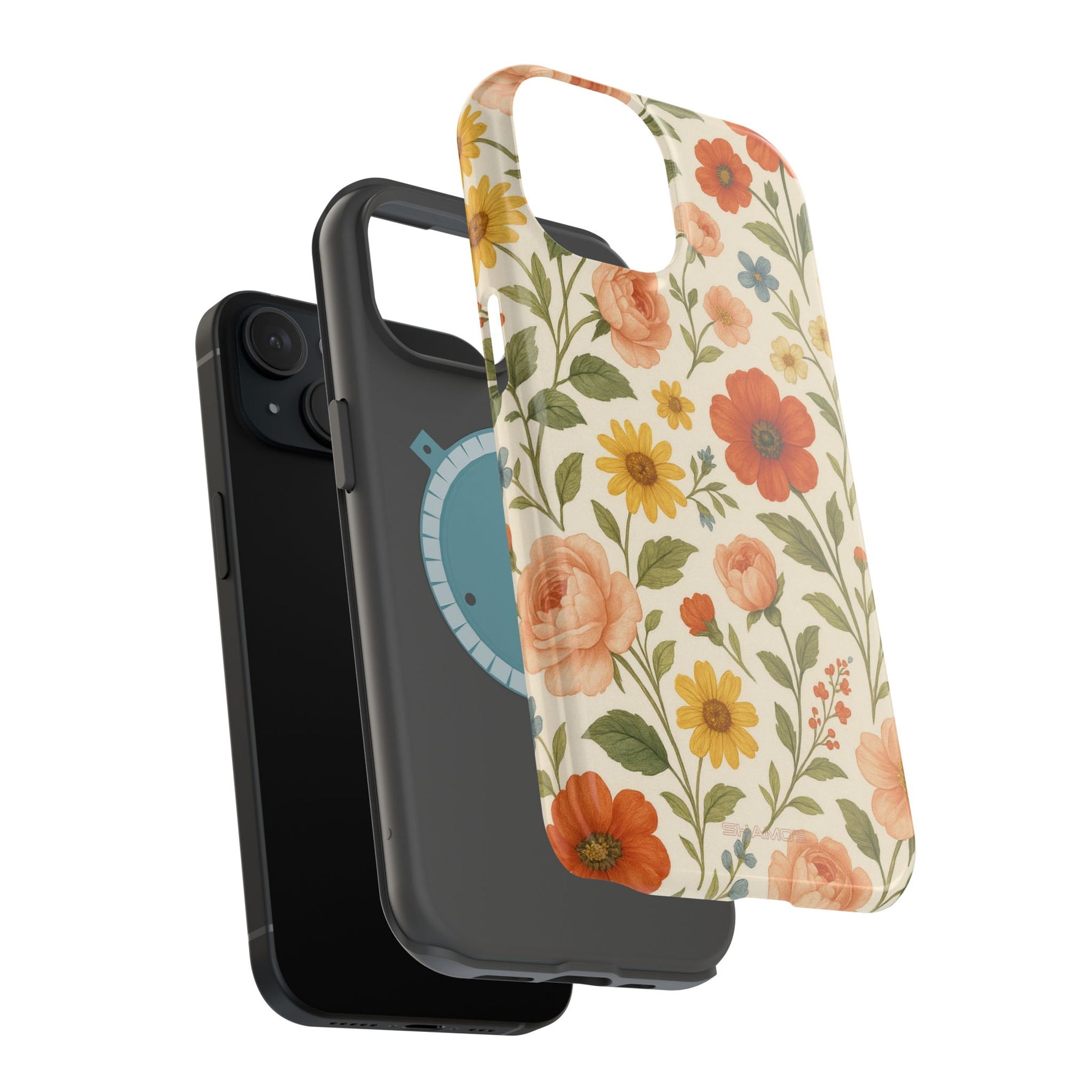 Floral Vintage Garden iPhone Case — with MagSafe