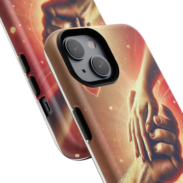 Magnetic Phone Case - Hands in Love Design - Compatible with MagSafe
