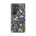 Clear Floral Impact-Resistant Phone Case — Pastel Wildflower Design