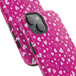 Broken Heart Hot Pink Impact-Resistant iPhone Case | MagSafe - iPhone 17 / Glossy - Shamo's