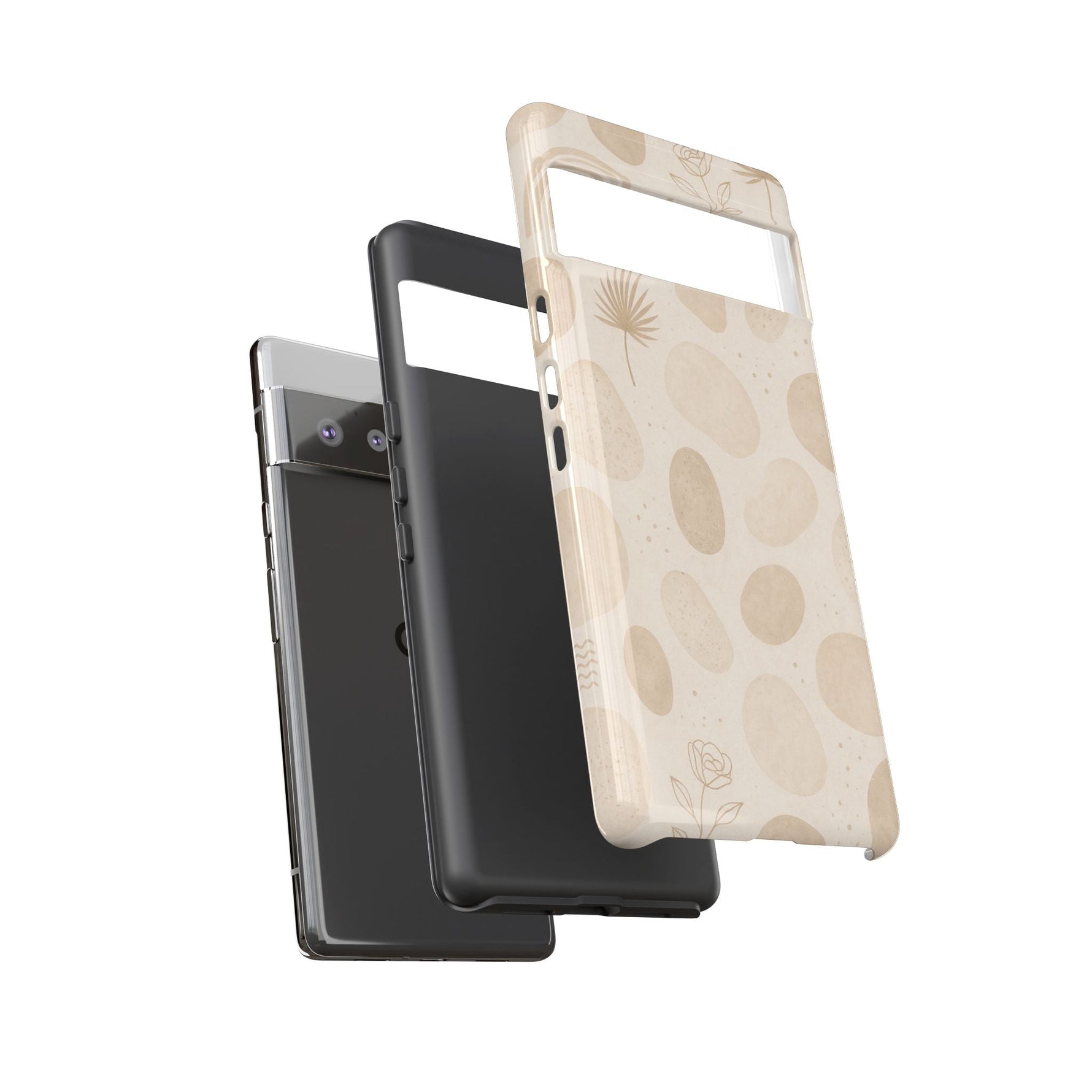 Neutral Pebble Pattern Tough iPhone Case  Shamo's