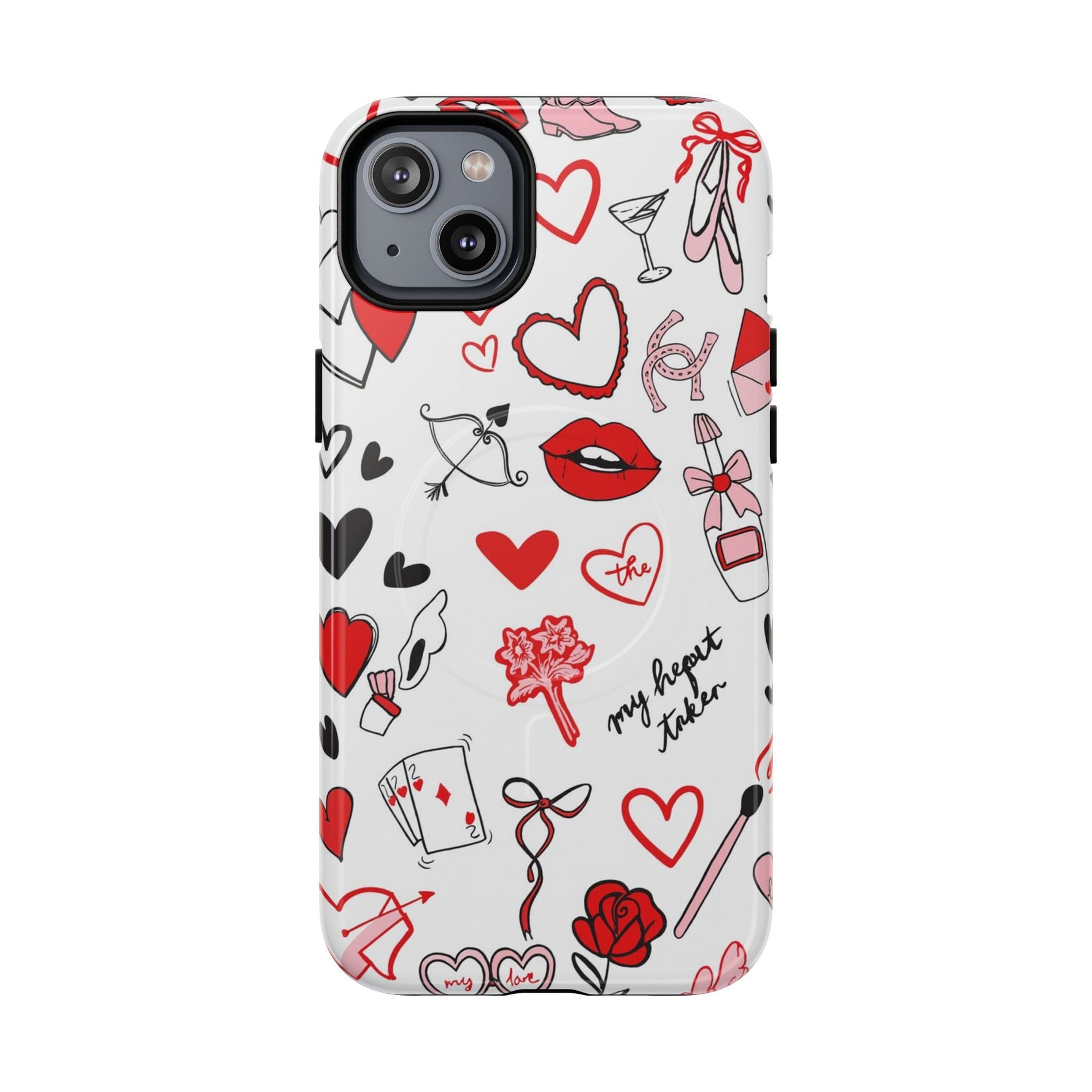 Love Doodle Tough iPhone Case (MagSafe compatible)  Shamo's iPhone 14 Plus / Glossy