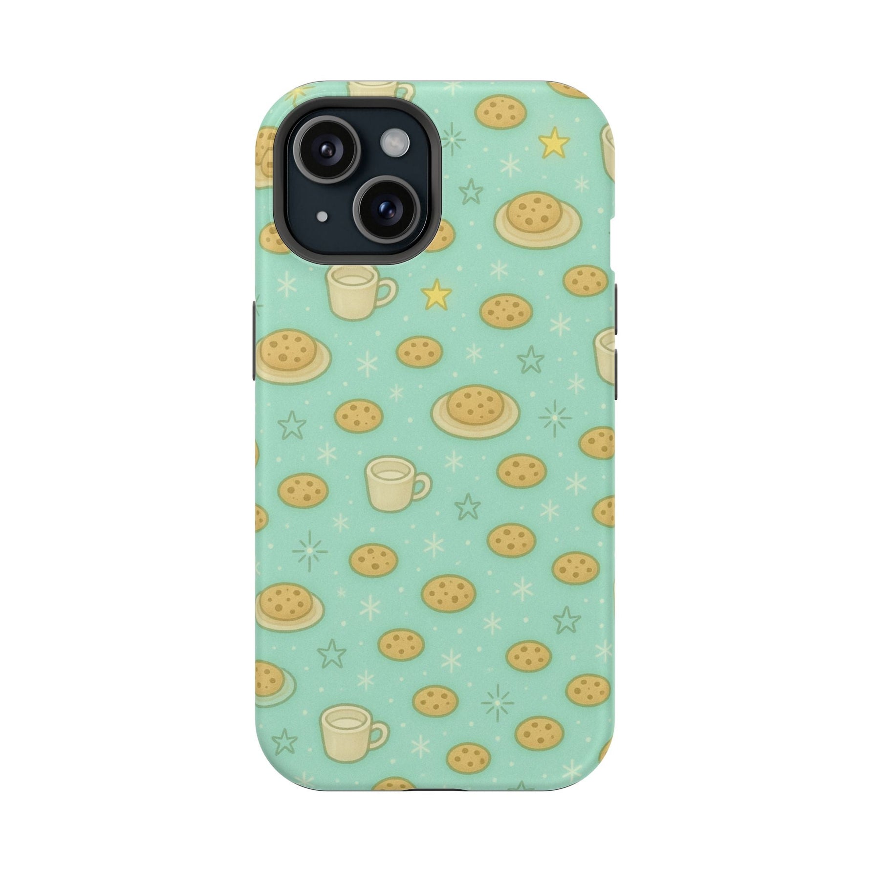 Cookie & Coffee Pattern Tough iPhone Case — Impact-Resistant  Shamo's iPhone 15 / Matte / Without gift packaging