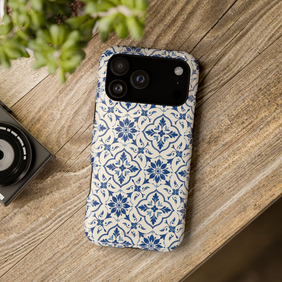 Lisbon Tile – Blue Ornamental MagSafe Phone Case