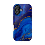 Blue Gold Marble Phone Case  Shamo's iPhone 17 / Glossy / Without gift packaging