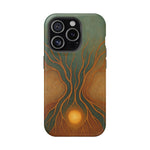 Abstract Tree of Life Design Golden Origin iPhone Case | MagSafe Compatible  Shamo's iPhone 15 Pro / Matte