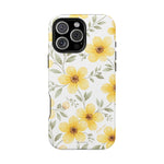 Yellow Flowers Summer Floral Magnetic Impact-Resistant iPhone Case with MagSafe Compatibility - iPhone 16 Pro Max / Matte - Shamo's