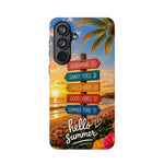 Hello Summer Phone Case — Tropical Beach MagSafe Impact-Resistant Case