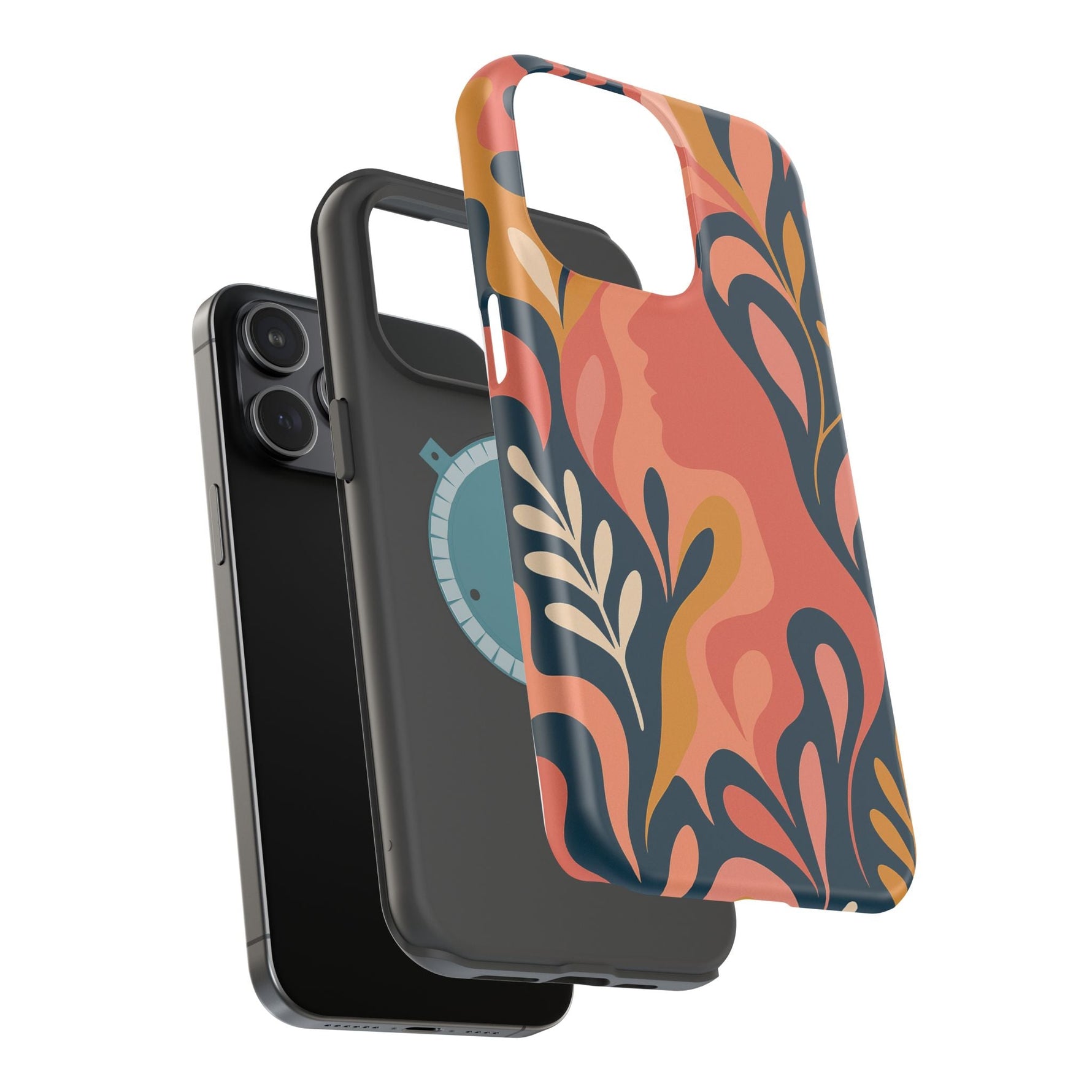 Floral Feminine Abstract MagSafe Impact-Resistant iPhone Case  Shamo's
