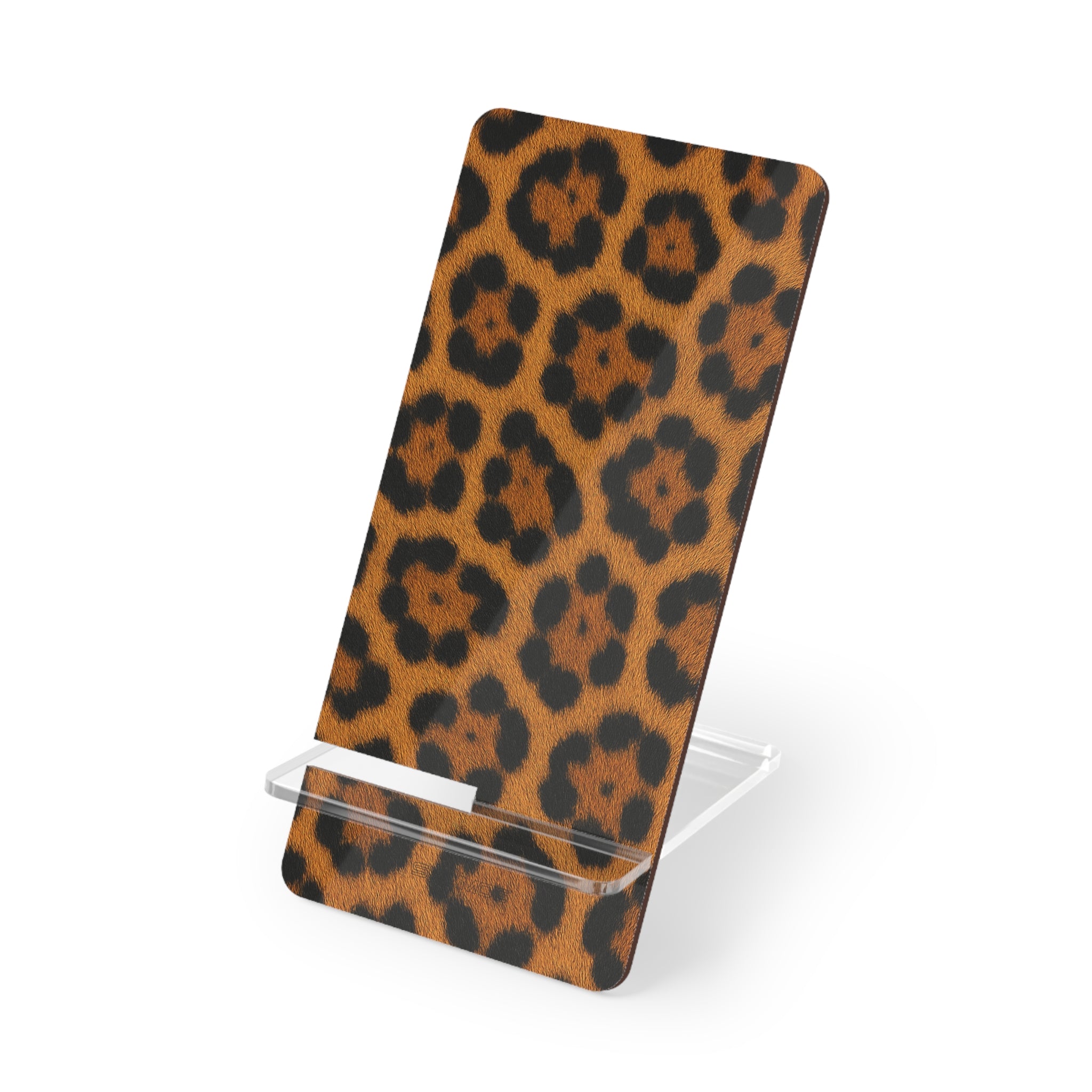Lion Skin Print Mobile Phone Stand, Foldable Acrylic Smartphone Display