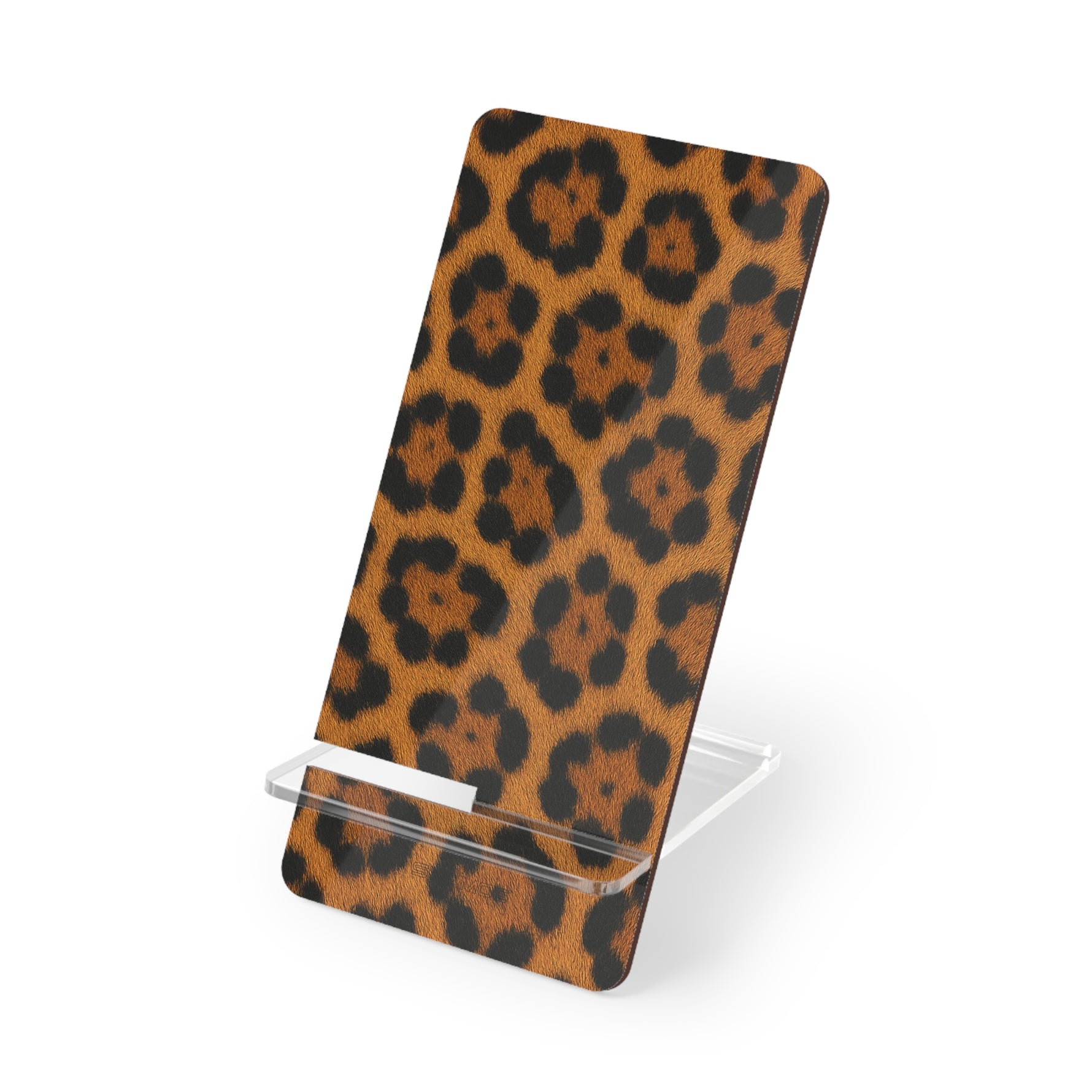 Lion Skin Print Mobile Phone Stand, Foldable Acrylic Smartphone Display