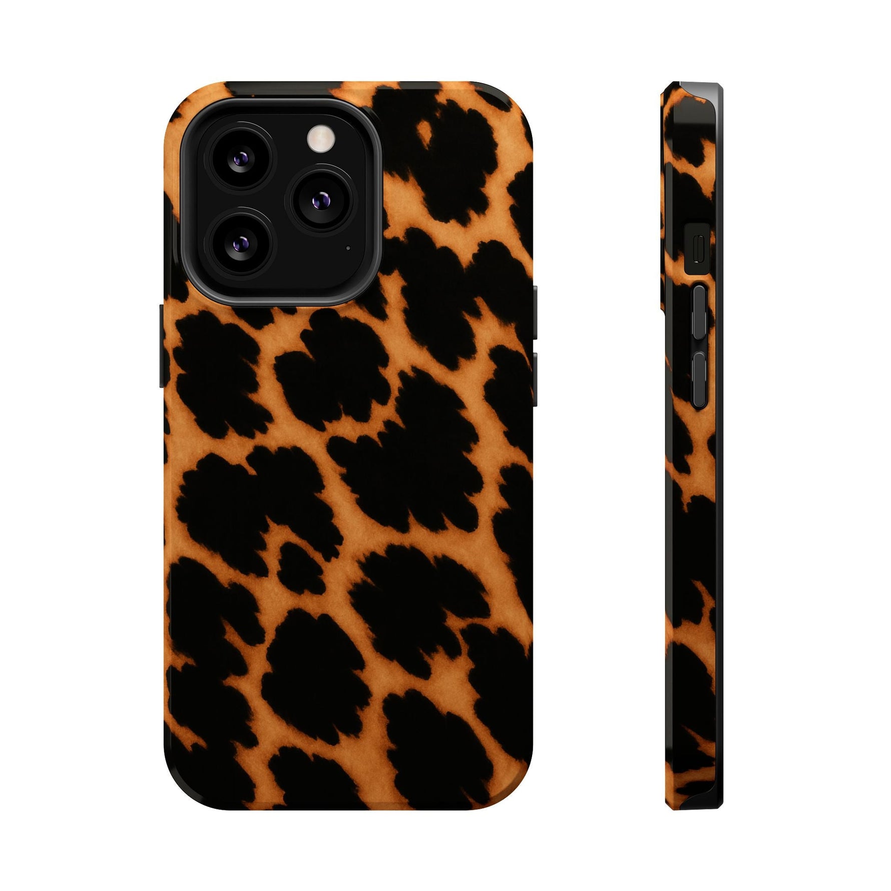Leopard Print Impact-Resistant iPhone Case with MagSafe Compatibility  Shamo's iPhone 13 Pro / Glossy