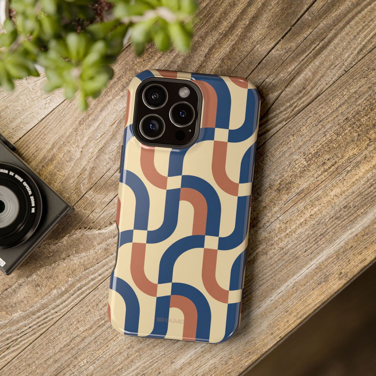 Mod Ribbon – Retro Geometric MagSafe Phone Case