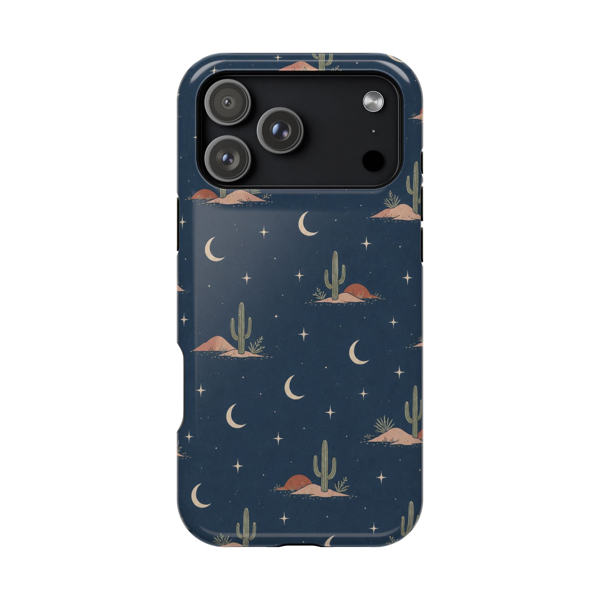 Desert Moon MagSafe Phone Case, glossy iPhone 17 Pro Max, rear view