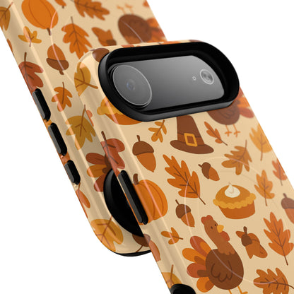 Thanksgiving-Themed Tough Magnetic iPhone Case | Compatible with MagSafe