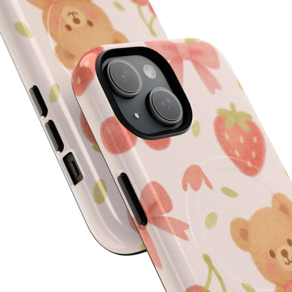 Teddy Berry Basket Friends iPhone Case with MagSafe - Shamo's