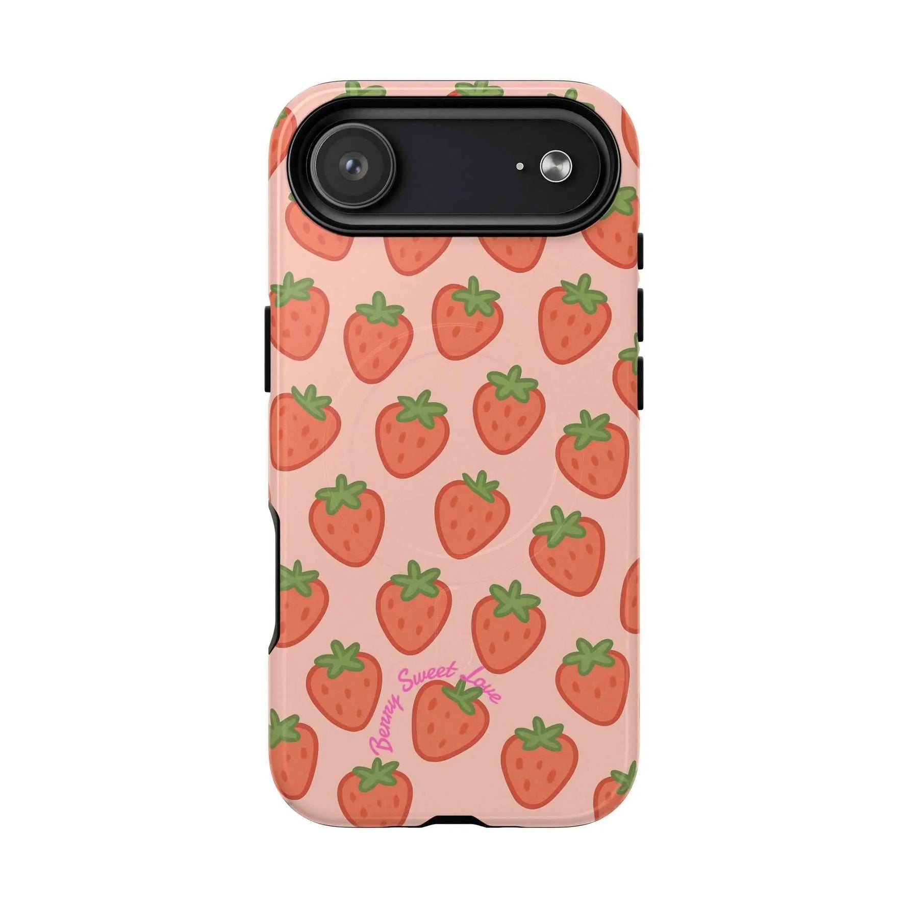 Strawberry Pattern Magnetic Phone Case | Berry Sweet Love