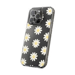 Clear Daisy Floral Phone Case, Impact-Resistant, Anti-Yellowing, Camera & Screen Protection - iPhone 17 / Without gift packaging - Shamo's