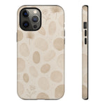 Neutral Pebble Pattern Tough iPhone Case - Shamo's