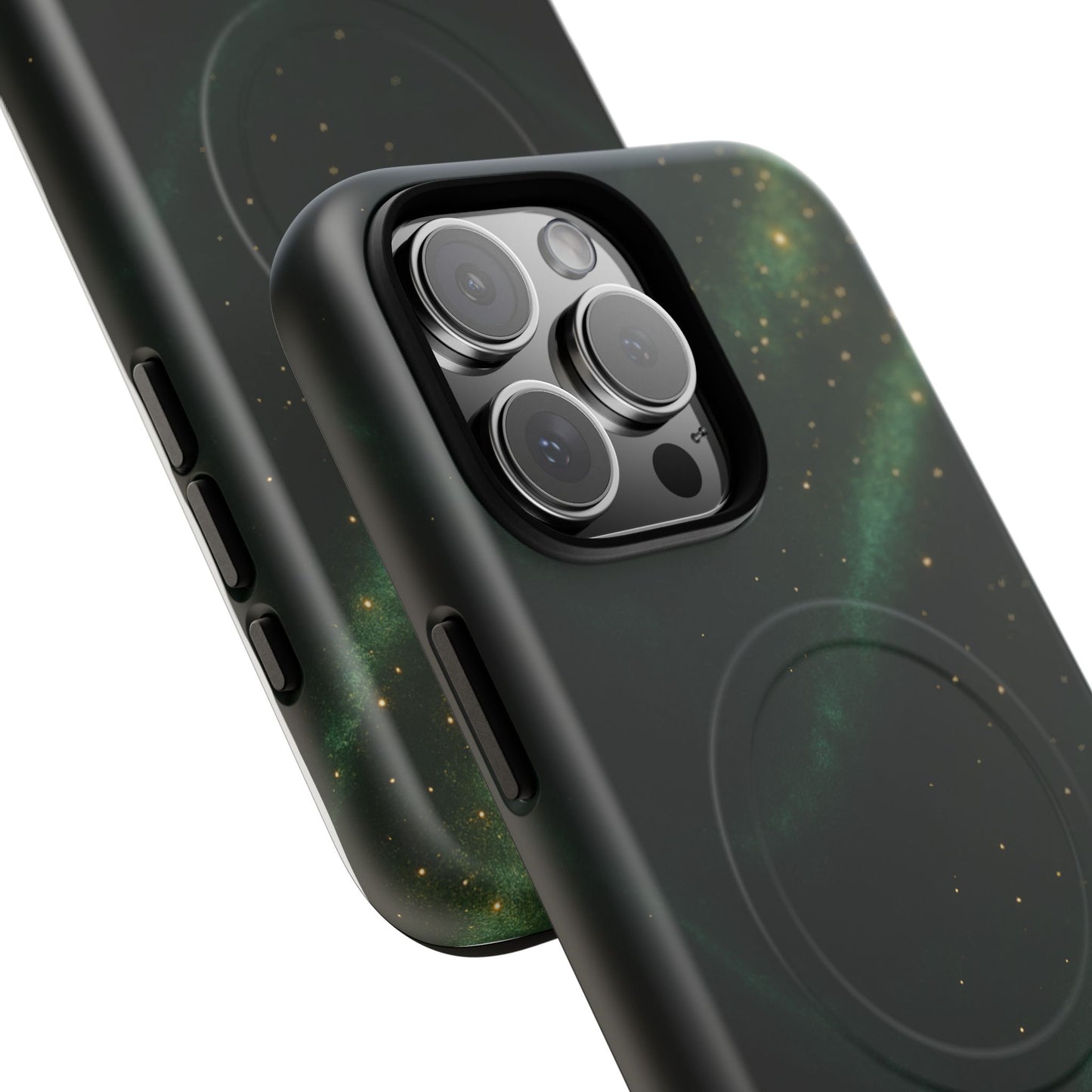 Luxury Series Emerald Galaxy iPhone Case with MagSafe