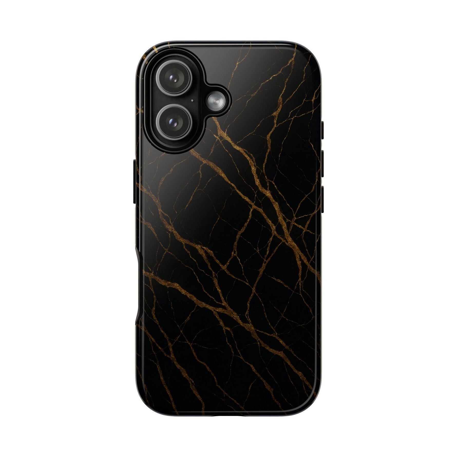 Black Marble Tough iPhone Case  Shamo's iPhone 17 / Glossy