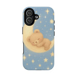 Sleepy Teddy Bear & Stars iPhone Case with MagSafe - Shamo's