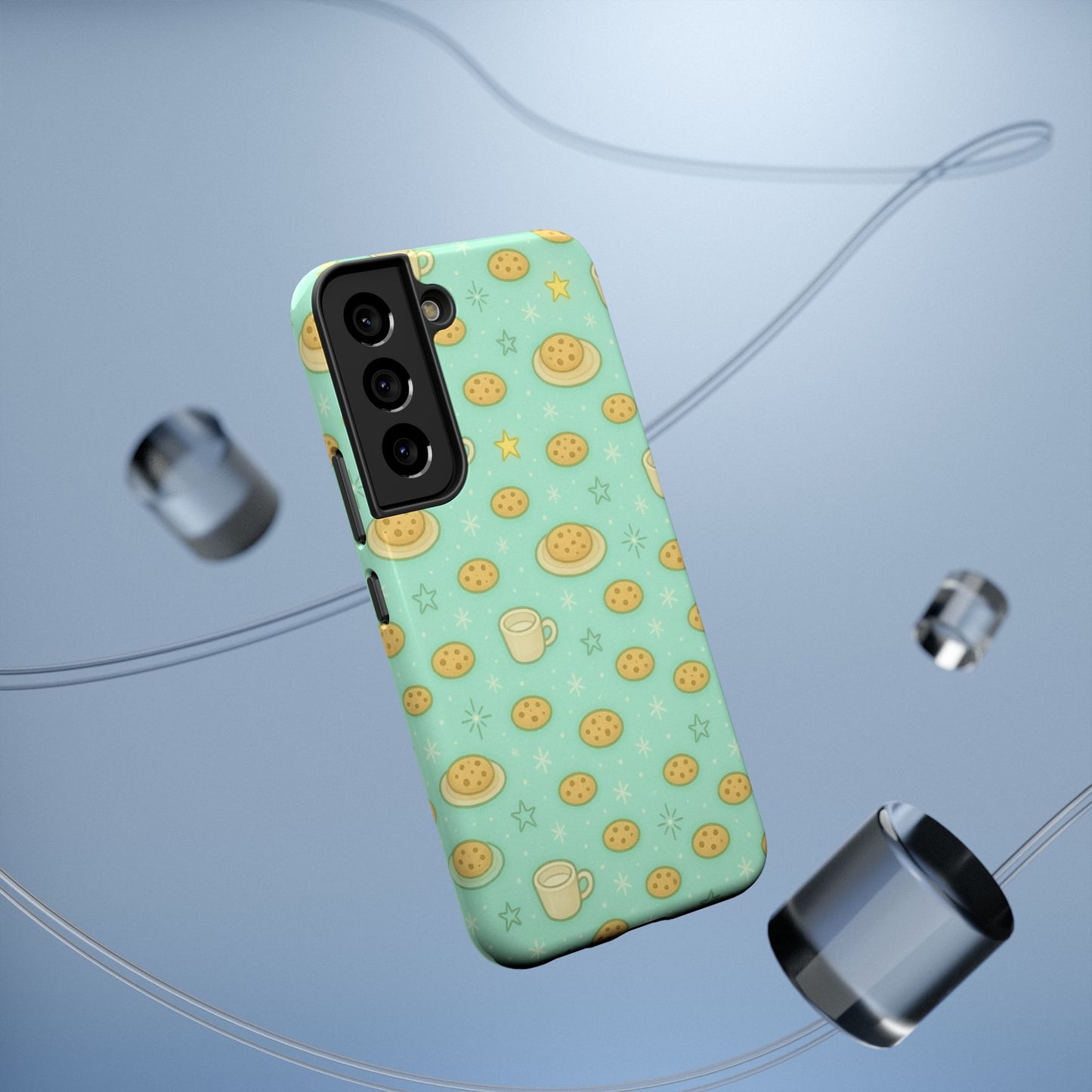 Cookie & Coffee Pattern Tough iPhone Case — Impact-Resistant