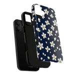 Navy Blossom Floral iPhone Case | MagSafe  Shamo's