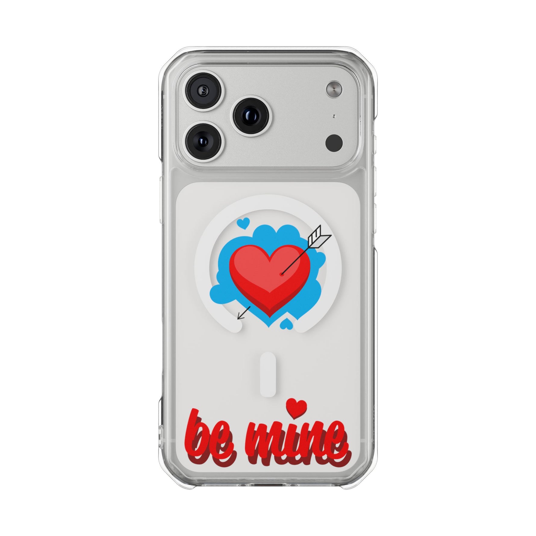 MagSafe-Compatible Clear Phone Case — "Be Mine Love Edition" - iPhone 17 Pro Max - Shamo's