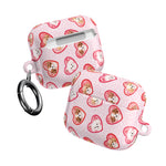 Puppy Hearts AirPod Case, Pink Valentine Pet Pattern