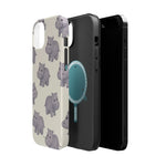 Cute Tiny Hippo Magnetic Impact-Resistant Phone Case