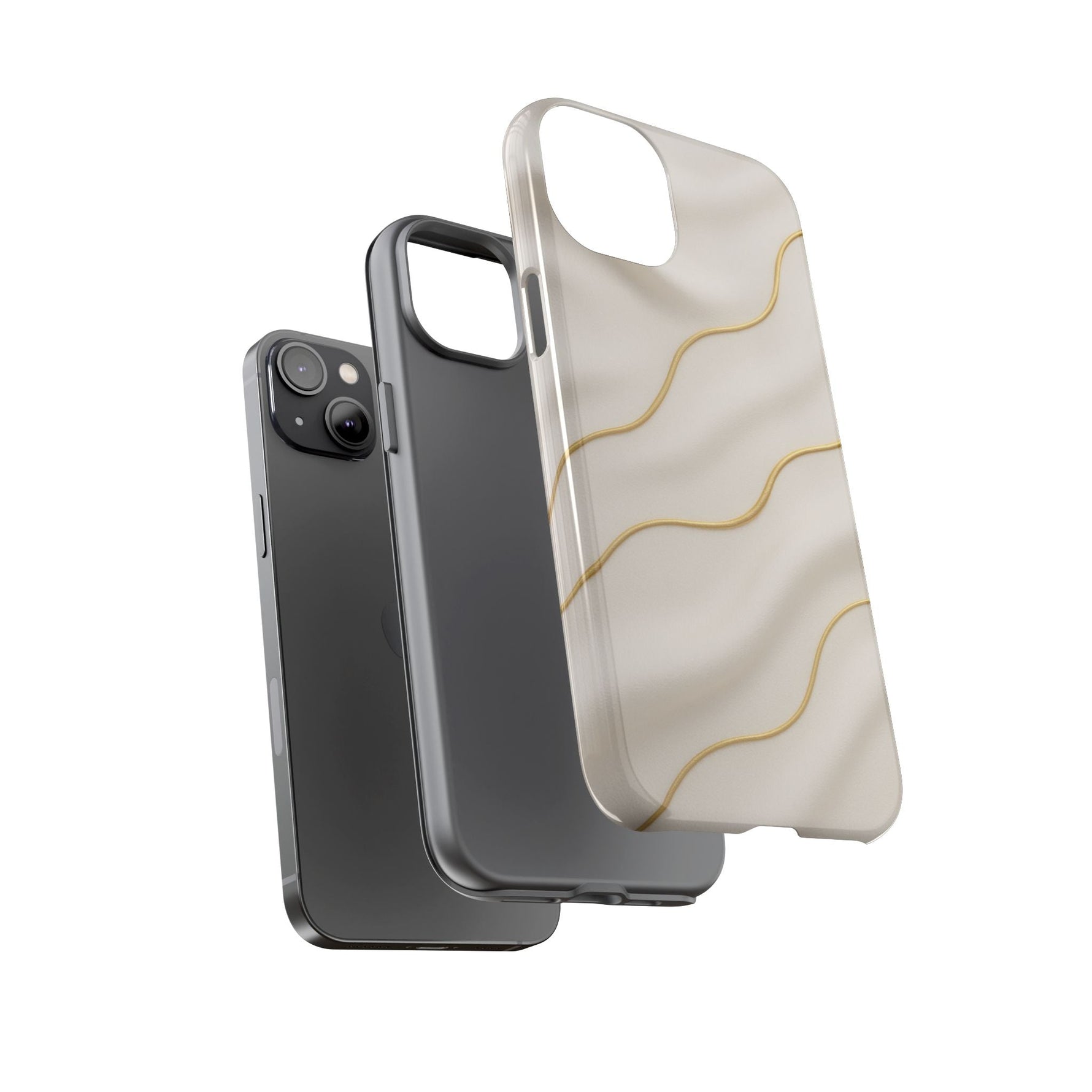 Elegant Gold Wave Tough iPhone Case  Shamo's