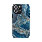 Blue Agate Marble iPhone Case —with MagSafe - Shamo's