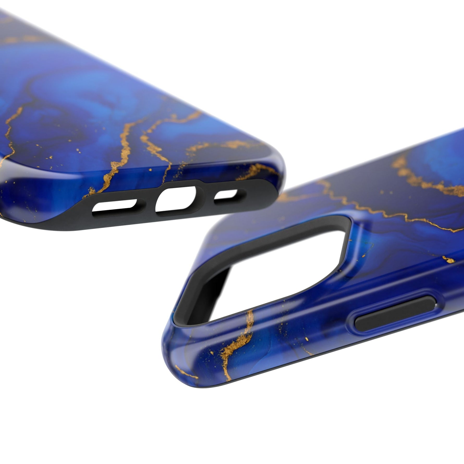 Blue Gold Marble Phone Case  Shamo's