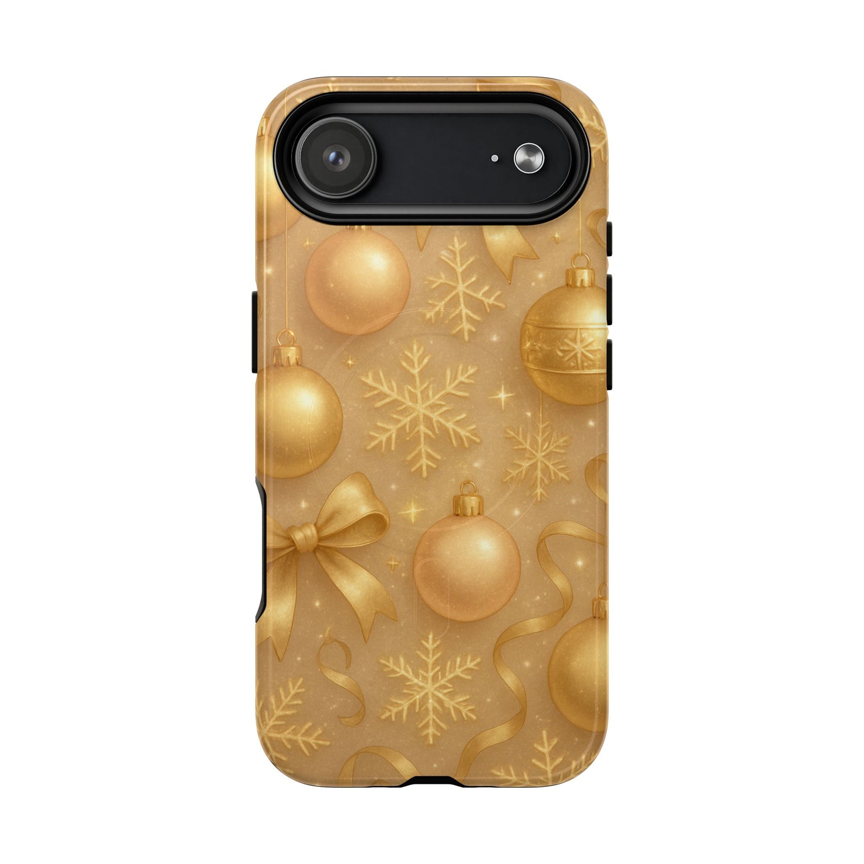 Holiday Gold Ornament iPhone Case | Compatible with MagSafe - Shamo's