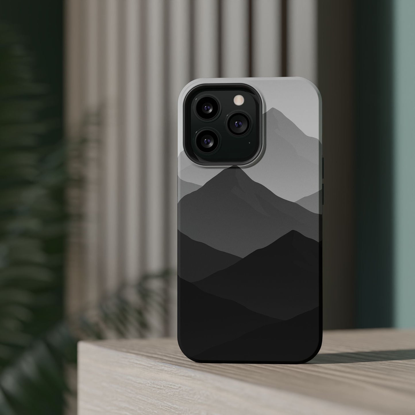 Monochrome Mountain Design iPhone Case | MagSafe  Shamo's