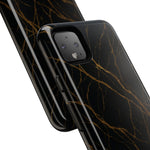 Black Marble Tough iPhone Case  Shamo's