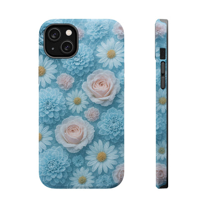 Frozen Floral Rose & Daisy Impact iPhone Case | MagSafe compatible  Shamo's iPhone 14 Plus / Matte