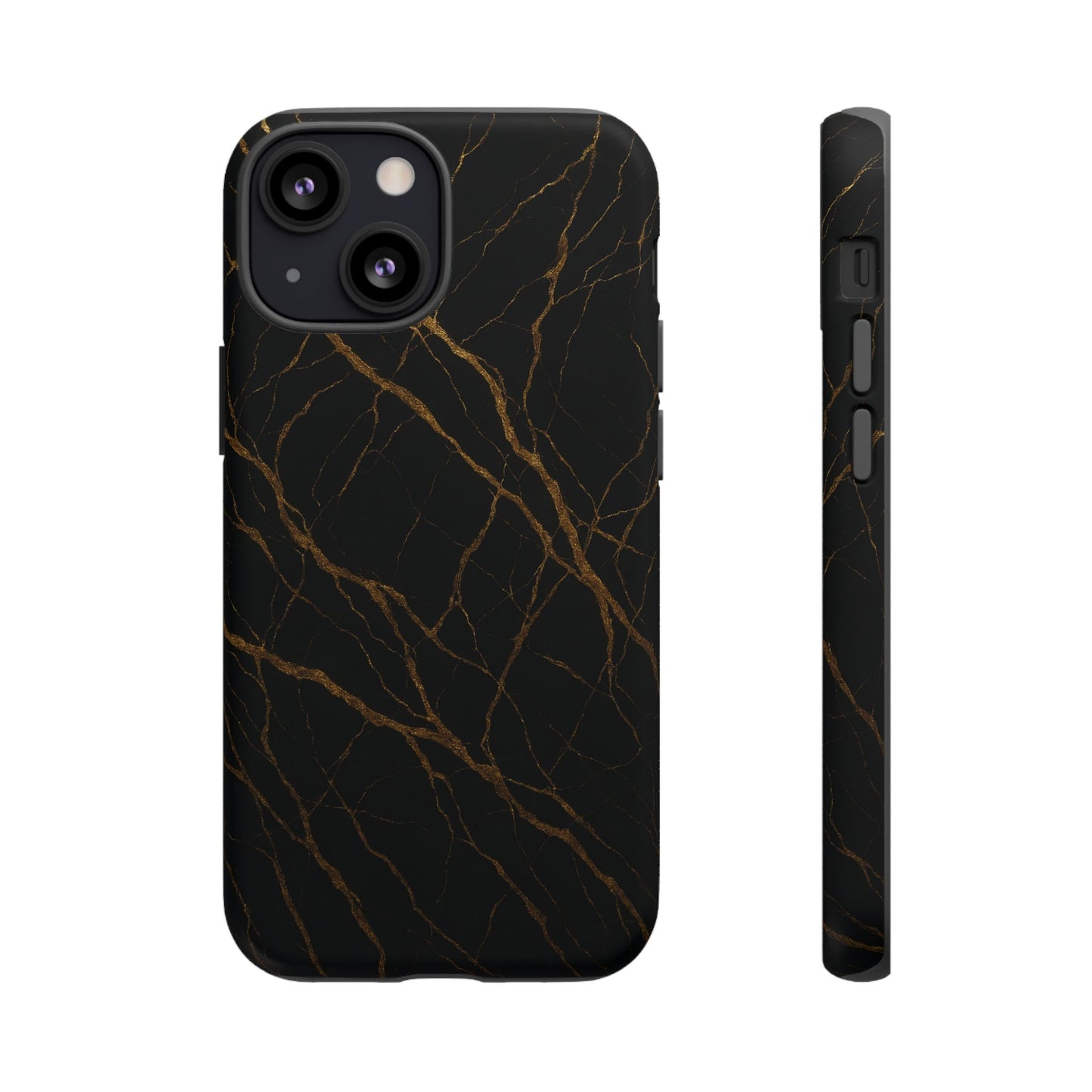 Black Marble Tough iPhone Case - Shamo's
