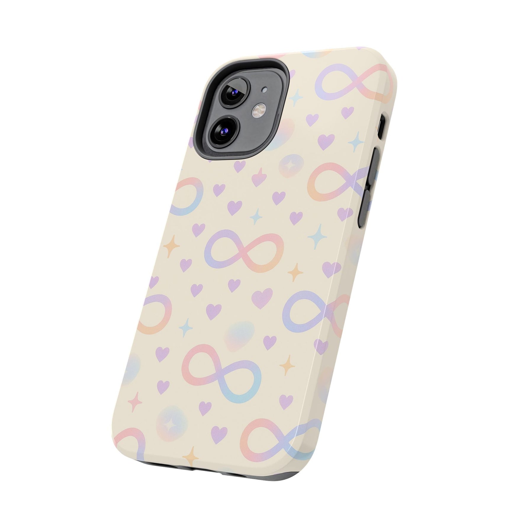 Infinity Pattern Tough Phone Case — Pastel Hearts & Stars  Shamo's