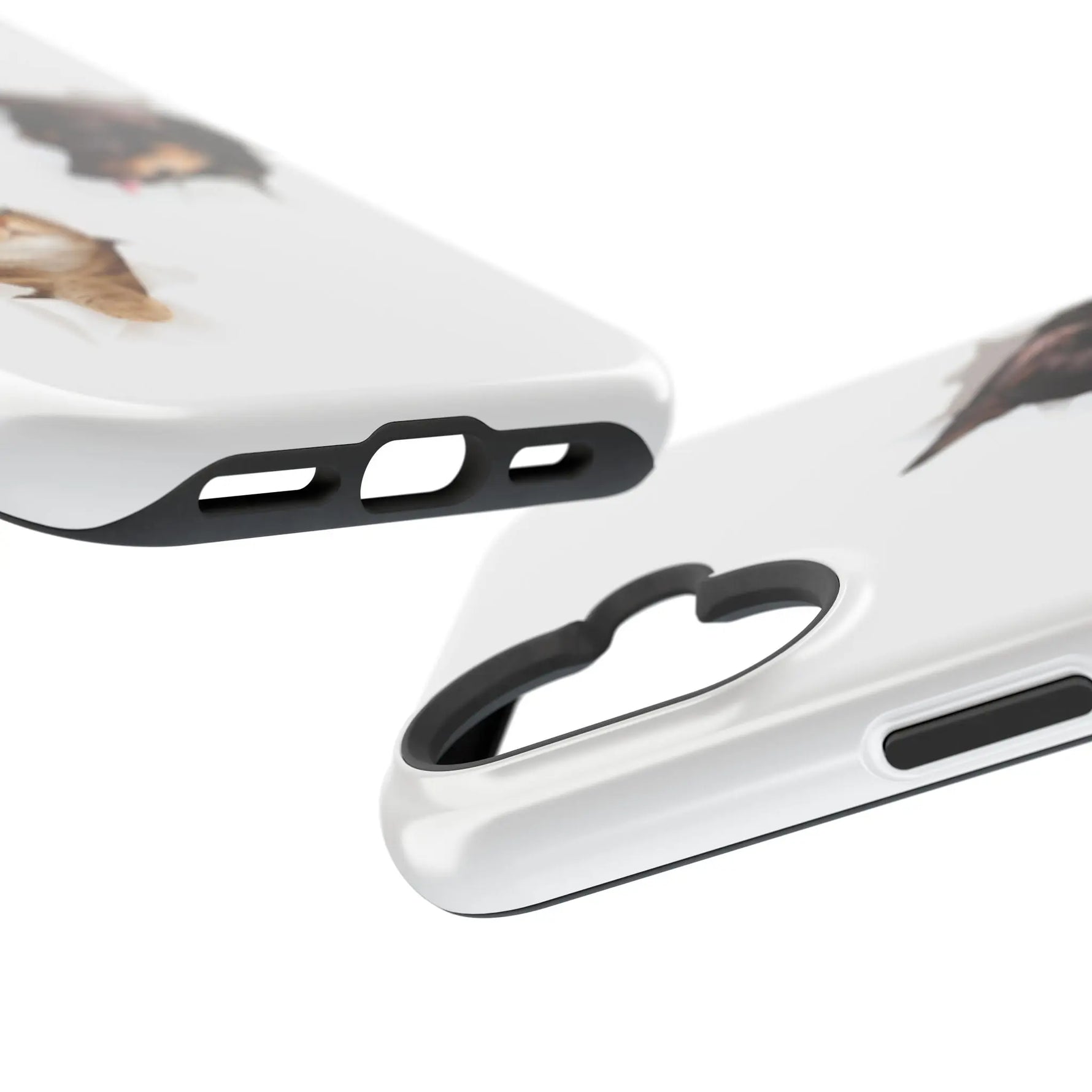 Impact-Resistant Cases with a cat and a dog - Shamo's