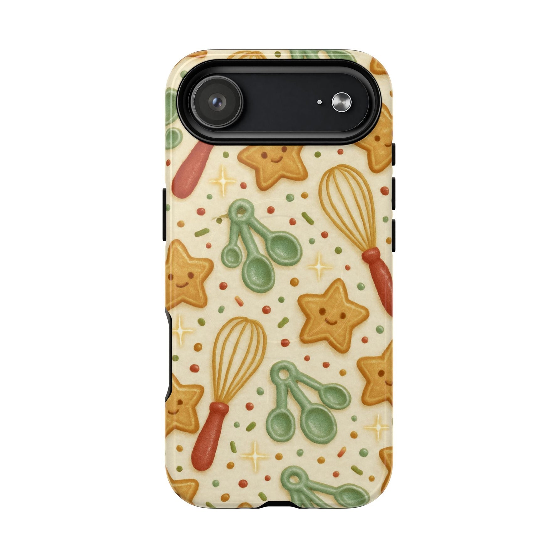 Baking Holiday iPhone Case — Cute Whisk & Cookie Pattern | compatible with MagSafe  Shamo's iPhone 17 Air / Glossy