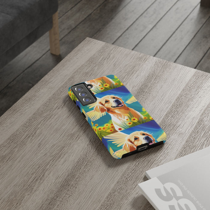 Tough Cases Golden Retriever with Wings Phone case