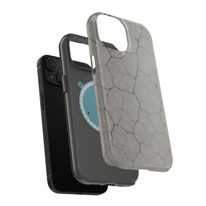 Cracked Concrete Texture iPhone Case with MagSafe compatibility  Shamo's